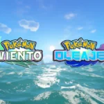Logos de Pokémon Viento y Pokémon Oleaje sobre un océano tropical, presentación oficial de la décima generación para Nintendo Switch 2