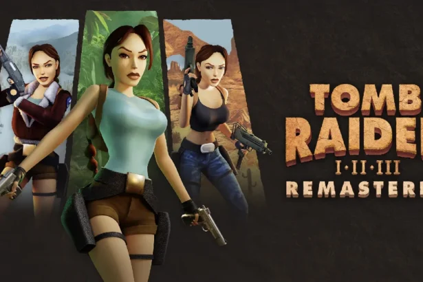 Lara Croft en Tomb Raider I-III Remastered mostrando las tres versiones del personaje en la trilogía clásica remasterizada