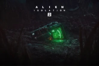 Imagen promocional de Alien: Isolation 2 mostrando un detector de movimiento encendido en un entorno oscuro y lluvioso