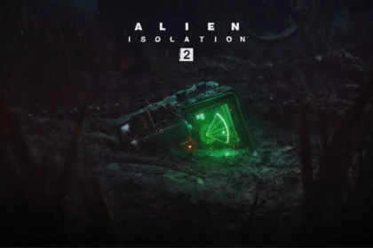 Imagen promocional de Alien: Isolation 2 mostrando un detector de movimiento encendido en un entorno oscuro y lluvioso