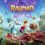 Arte promocional de Rayman Legends Retold para Nintendo Switch 2 con Rayman, Globox y un dragón gigante en el Claro de los Sueños