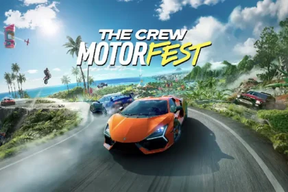 The Crew Motorfest con coches deportivos en una carretera tropical